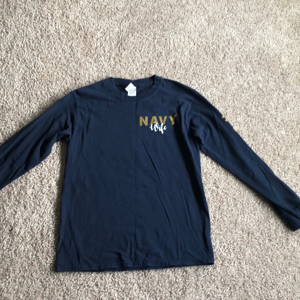 US Navy wife long sleeve shirt